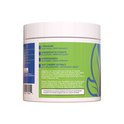 PURE Calm Drink Powder Relaxed & Balanced Lavender Lemonade 4.51 oz - 30 Servings